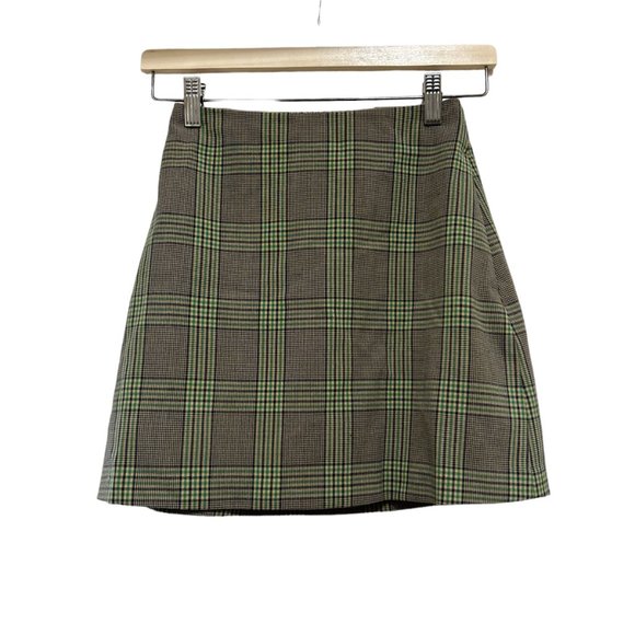 Aritzia Wilfred plaid A line skirt 00 xxs - Picture 1 of 3